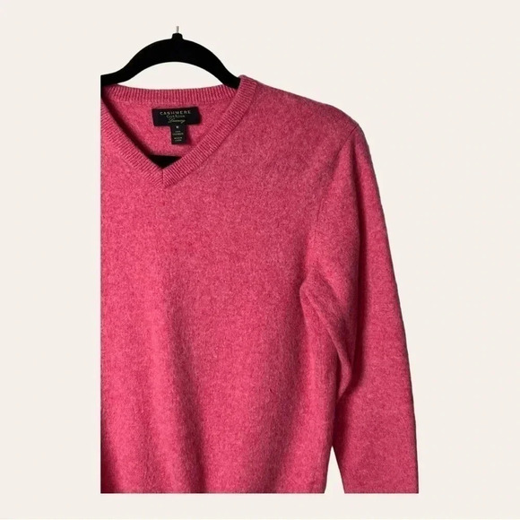 0239W. CASHMERE CLUB ROOM 100% CASHMERE SWEATER BUBBLE GUM‎ PINK IN COLOR - Picture 3 of 11